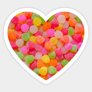 Sugar Gumdrops Candy Heart Sticker